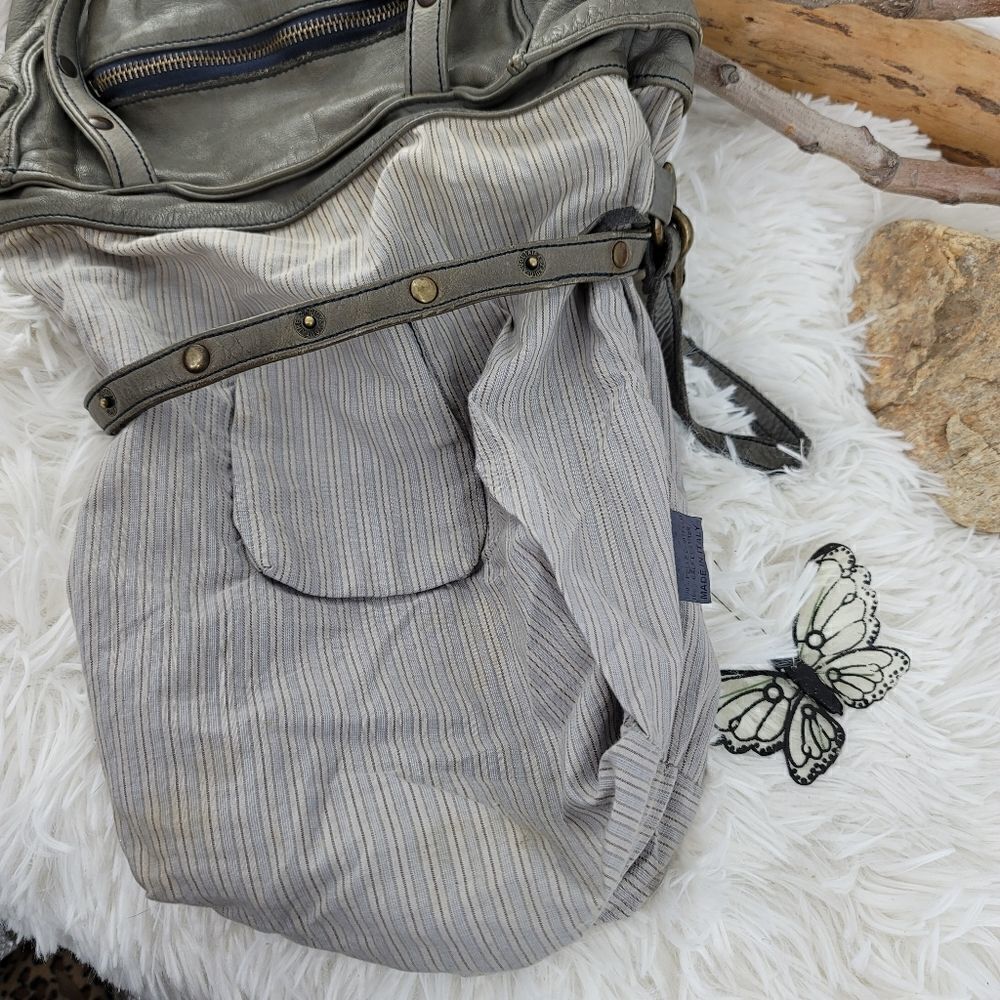Zadig and Voltaire slouchy leather cargo bag - Picture 10 of 13